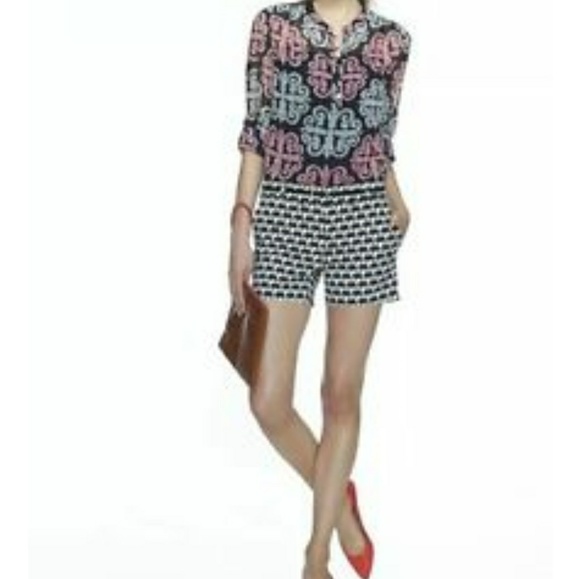 Milly for Banana Republic Elephant Print Shorts - Picture 3 of 5